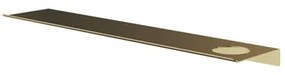 Hotbath &MORE Planchet - 60cm - inclusief bevestigings rails - 1 uitsparing - voor zeepdispenser of beker - Geborsteld messing PVD SH060HBBP
