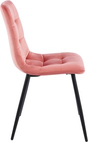 Set 4 Stuhl Fluwelen Stoelen