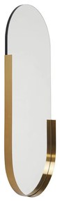 Kare Design Hipster Ovale Spiegel Met Messing Rand - 50.2x114.4cm