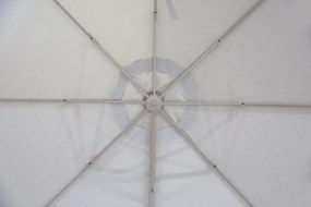 Zweefparasol  3.5m S2 Excellent (incl. voet + hoes) Taupe-naturel-bruin Camello Luna