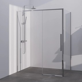 Brauer Season douchecabine met schuifdeur 160x100cm chroom