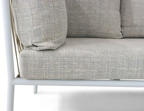 Dining Loungeset 7 personen Aluminium/rope Wit  Lifestyle Garden Furniture Boretti