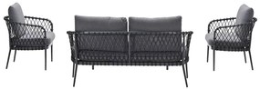 Garden Impressions Stella loungeset 4-delig - donker grijs