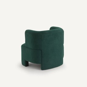 Fauteuil klein model, bouclette stof, Darrel