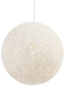 Landelijke hanglamp wit bol 45cm - Corda