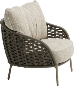 4 Seasons Outdoor Vera loungestoel Mocca Loungestoel   beige weerbestendig