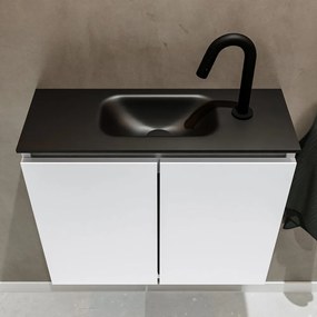 Mondiaz Ture 60cm toiletmeubel talc met wastafel urban midden 1 kraangat