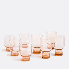 Set van 4 gekleurde wijnglazen, Helly