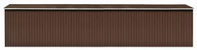 vidaXL Tuinschuur 257x990x181 cm gegalvaniseerd staal bruin