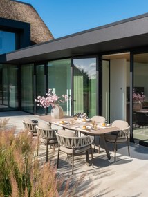 Taste by 4 Seasons Calma tuinset terre met Manolo tafel 240 cm Tuinstoel   bruin weerbestendig