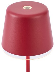 Buitenlamp met dimmer Tafellamp met dimmer rood incl. LED IP65 oplaadbaar met laadstation - Treble Modern IP65 Buitenverlichting rond Lamp
