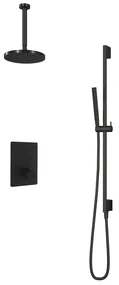 Hotbath Cobber IBS23GN inbouwdouche met 30cm plafondbuis en glijstang geborsteld nikkel