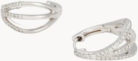 Witgouden oorbellen Yui met diamanten, 0.25 karaat