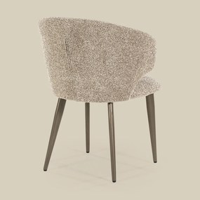 Eleonora Mateo Bruin Potige Eetstoel Taupe