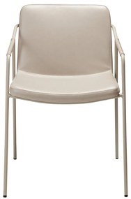 Dan-Form Boto Eetkamerstoel Minimalistisch Beige Kunstleer
