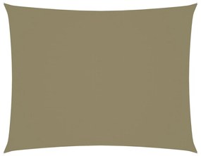 vidaXL Zonnescherm rechthoekig 2,5x4 m oxford stof beige
