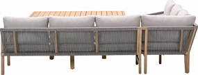 Garden Impressions Alora lounge dining set 5-delig links - grey sand