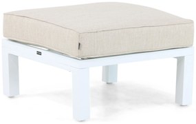 Hoek loungeset 5 personen Aluminium/Polywood (teakfinish) Wit  Lifestyle Garden Furniture Bilbao