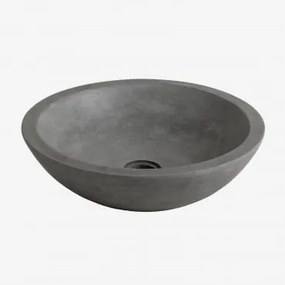 Tarsis Betonnen Wastafel Donkergrijs - Sklum
