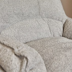 Starfurn Vera Fauteuil Chenille Stof Lichtgrijs Draaibaar