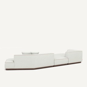 Open hoekbank links XL keperstof, JACOPO