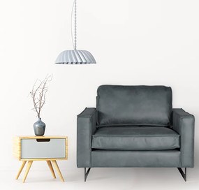 Loveseat - Riverdance - leer Colorado antraciet 01