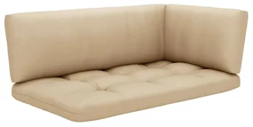 vidaXL 6-delige Loungeset pallet met kussens grijs geïmpregneerd hout