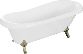 Mexen Retro vrijstaande badkuip 170 x 75 cm, wit, gouden poten - 53251707500-50