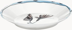 Fine Bone China diepe borden Midnight Flowers, 2-delig