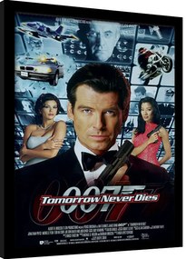 Ingelijste poster James Bond - Tomorrow Never Dies