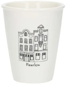 Gevel mok, Haarlem, porselein, 200 ml