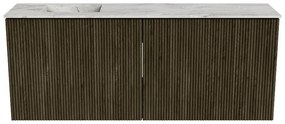 Mondiaz Joya DLux 100cm toiletmeubel shadow met wastafel faye links 1 kraangat glace