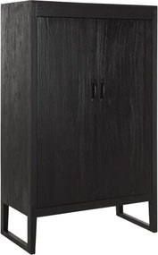 Must Living Black Jack Zwart Houten Wandkast - 88x46x142cm.