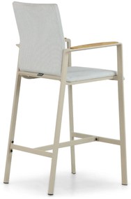 Barstoel Aluminium/textileen Taupe-naturel-bruin Lifestyle Garden Furniture Brandon