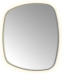 Hotbath &More Contour spiegel deens ovaal 120x120cm geborsteld gunmetal PVD