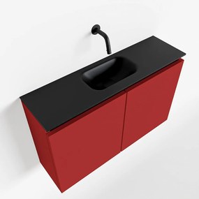 Mondiaz Ture 80cm toiletmeubel fire met wastafel urban midden geen kraangat