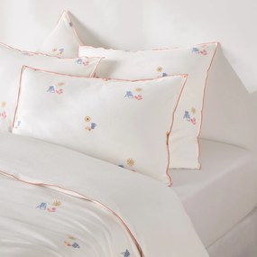 Vintage geborduurd katoenen kussensloop, SOMERO