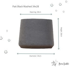 Pot Patt Black Washed