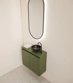 Gliss Design Echo toiletmeubel 60cm olijfgroen