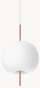 Dimbare hanglamp Kushi, mondgeblazen