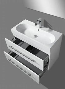 Lambini Designs Compact Line badkamermeubel hoogglans wit 80cm