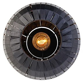 Moderne plafondlamp zwart 26 cm - Zoë