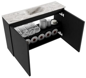 Mondiaz Ture DLux toiletmeubel 80cm urban met wastafel glace midden zonder kraangat