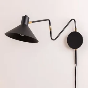 Lizz Wandlamp Zwart - Sklum
