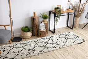 Tapijt, Vloerbekleding BERBER TETUAN B751 zigzag , crème - voor keuken, naar de gang