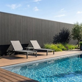 Buitenpanel Zwart 290cm | Gevelbekleding | Tuin | 3D Houtnerf
