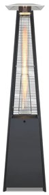 Terrasverwarmer op gas piramide Saturnus antraciet Garden Point
