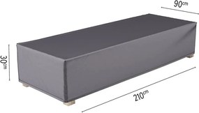 Platinum Aerocover loungebedhoes - Ademende hoes voor loungebed tot een lengte van 210cm