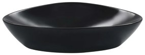 vidaXL Wastafel 58,5x39x14 cm keramiek zwart