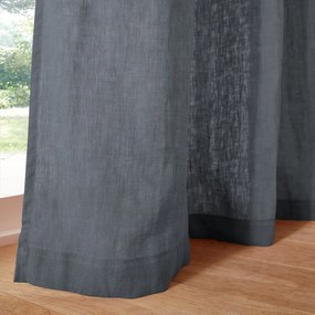 Gewassen linnen gordijn met verborgen lussen Onega